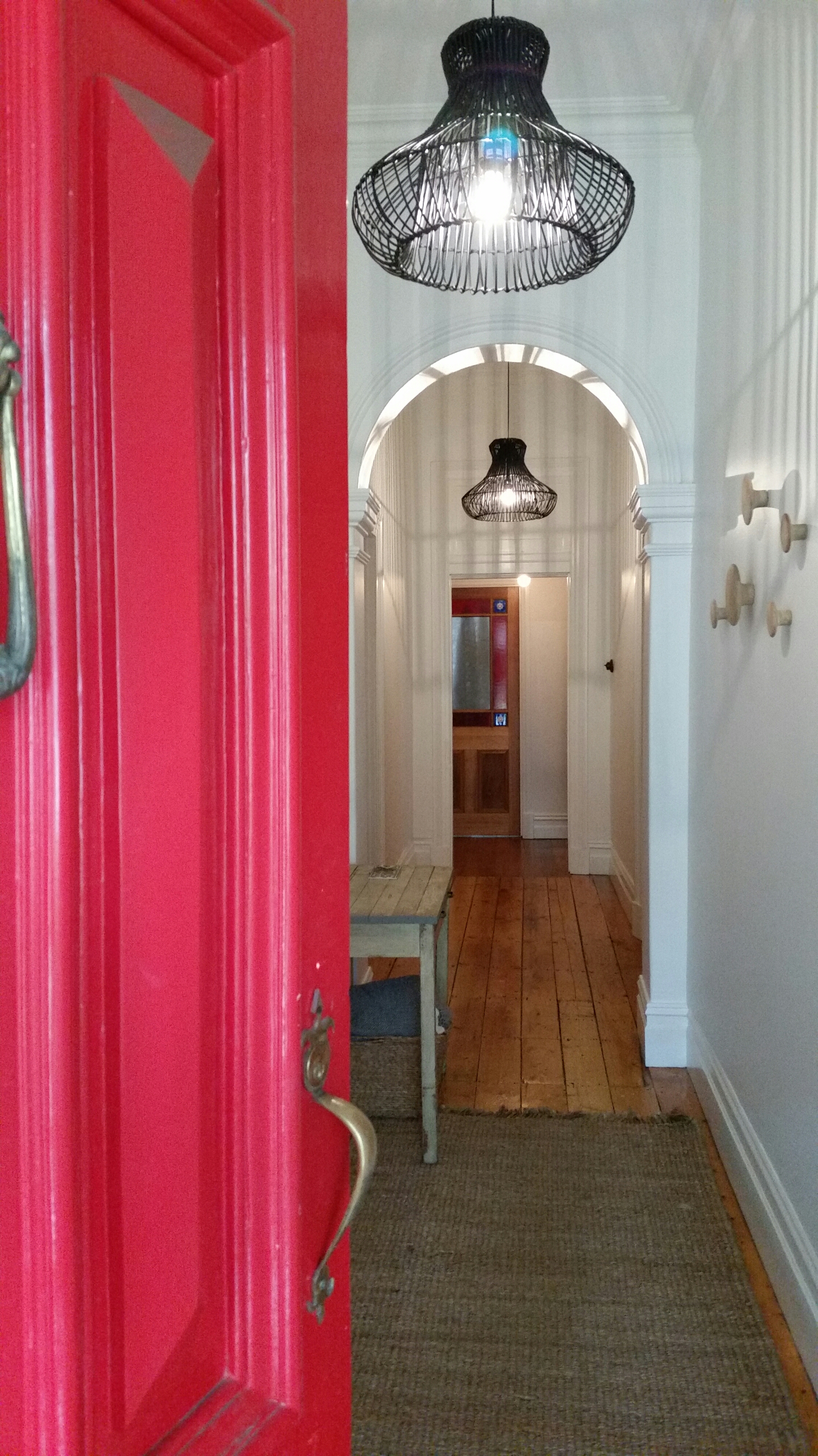 Red Painted Front Door