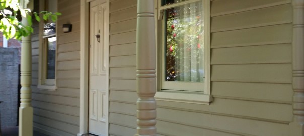 Weatherboard Houses painting