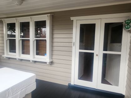 Timber repairs before weatherboard painting in Moonee Ponds