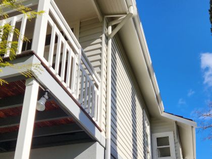double storey weatherboards offer painting challenges