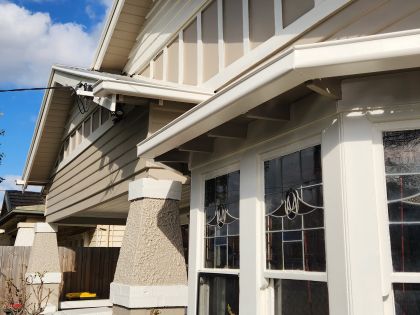 Finished exterior weatherboard painting in Moonee Ponds